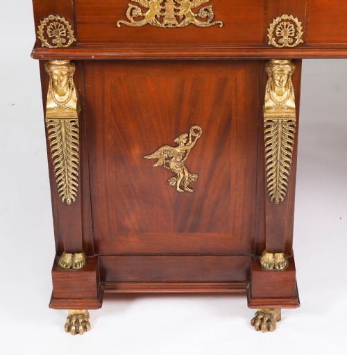 ANTIQUE FRENCH EMPIRE ORMOLU MOUNTED DESK 20TH CENTURY - ADDITIONAL PHOTO 3