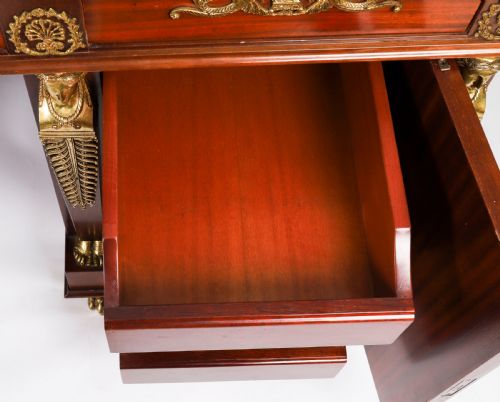 ANTIQUE FRENCH EMPIRE ORMOLU MOUNTED DESK 20TH CENTURY - ADDITIONAL PHOTO 17