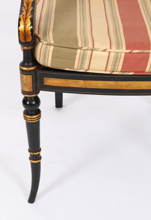 ANTIQUE SET 10 ENGLISH REGENCY REVIVAL PIERCED SPLAT BACK DINING CHAIRS 20TH C - ADDITIONAL PHOTO 12