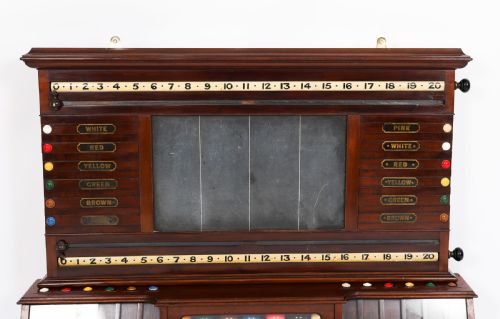 ANTIQUE VICTORIAN ATT THURSTON BILLIARD SNOOKER AND LIFE POOL SCOREBOARD 19THC - ADDITIONAL PHOTO 9