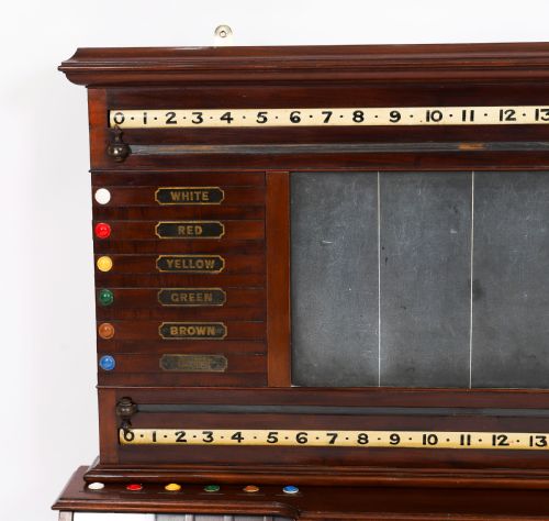ANTIQUE VICTORIAN ATT THURSTON BILLIARD SNOOKER AND LIFE POOL SCOREBOARD 19THC - ADDITIONAL PHOTO 10