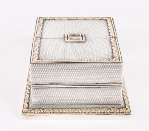 ANTIQUE ASPREY STERLING SILVER MINIATURE PLAYING CARD BOX CASKET 1912 - ADDITIONAL PHOTO 8