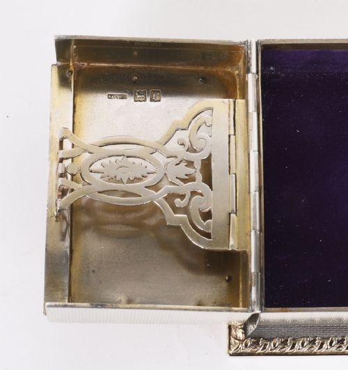 ANTIQUE ASPREY STERLING SILVER MINIATURE PLAYING CARD BOX CASKET 1912 - ADDITIONAL PHOTO 10