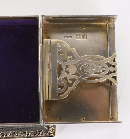 ANTIQUE ASPREY STERLING SILVER MINIATURE PLAYING CARD BOX CASKET 1912 - ADDITIONAL PHOTO 12