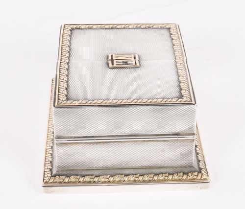 ANTIQUE ASPREY STERLING SILVER MINIATURE PLAYING CARD BOX CASKET 1912 - ADDITIONAL PHOTO 14