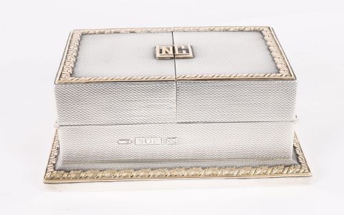 ANTIQUE ASPREY STERLING SILVER MINIATURE PLAYING CARD BOX CASKET 1912 - ADDITIONAL PHOTO 16