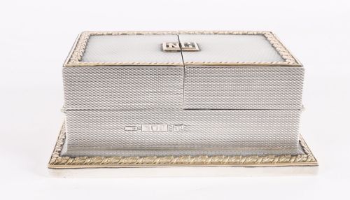 ANTIQUE ASPREY STERLING SILVER MINIATURE PLAYING CARD BOX CASKET 1912 - ADDITIONAL PHOTO 18