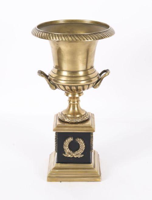 ANTIQUE PAIR ITALIAN GRAND TOUR BORGHESE BRONZE CAMPANA URNS 19TH C - ADDITIONAL PHOTO 7