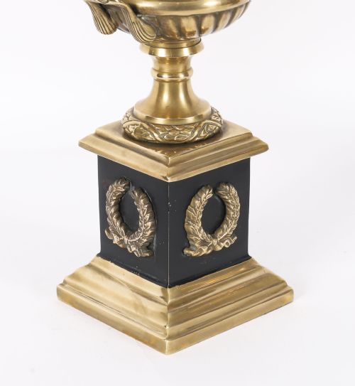 ANTIQUE PAIR ITALIAN GRAND TOUR BORGHESE BRONZE CAMPANA URNS 19TH C - ADDITIONAL PHOTO 14