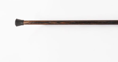 ANTIQUE BULLDOG BRONZE HANDLED WALKING STICK CANE 19THC 92CM 3FT - ADDITIONAL PHOTO 4
