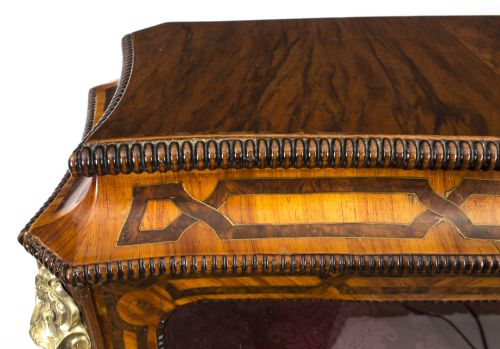 ANTIQUE FRENCH KING WOOD MARQUETRY BONHEUR DU JOUR 19TH C - ADDITIONAL PHOTO 5