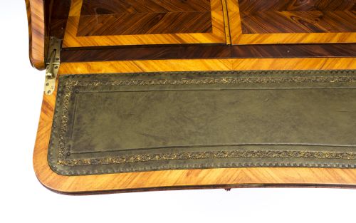 ANTIQUE FRENCH KING WOOD MARQUETRY BONHEUR DU JOUR 19TH C - ADDITIONAL PHOTO 12