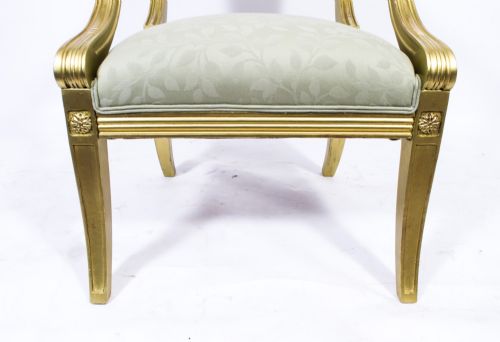 ANTIQUE REGENCY REVIVAL GILTWOOD ARMCHAIR 20TH C - ADDITIONAL PHOTO 6