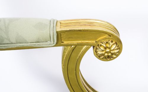 ANTIQUE REGENCY REVIVAL GILTWOOD ARMCHAIR 20TH C - ADDITIONAL PHOTO 9