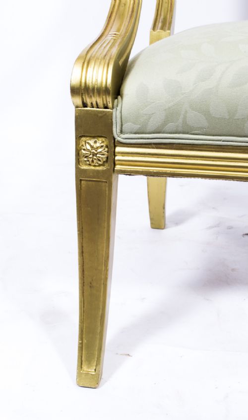 ANTIQUE REGENCY REVIVAL GILTWOOD ARMCHAIR 20TH C - ADDITIONAL PHOTO 12