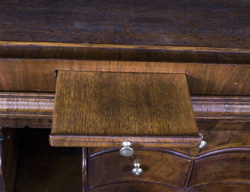 fig 10. Antique Queen Anne Burr Walnut Bureau Bookcase C1720 18th C