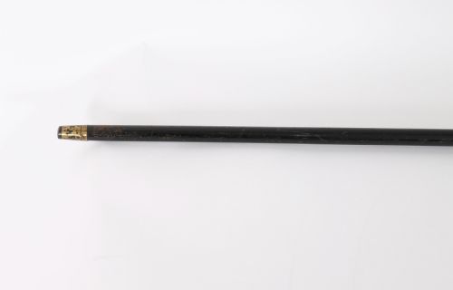 ANTIQUE WALKING STICK CANE 18CT GOLD POMMEL BY BRIGG'S LATE 19TH C 91CM 36 - ADDITIONAL PHOTO 5