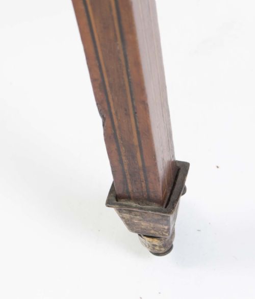 ANTIQUE EDWARDIAN INLAID DROP LEAF OCCASIONAL TABLE C1900 - ADDITIONAL PHOTO 14
