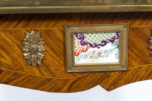 ANTIQUE FRENCH ORMOLU SEVRES MOUNTED KING WOOD WRITING TABLE 18TH C - ADDITIONAL PHOTO 15