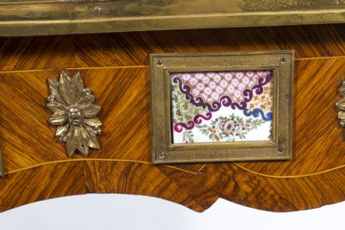 ANTIQUE FRENCH ORMOLU SEVRES MOUNTED KING WOOD WRITING TABLE 18TH C - ADDITIONAL PHOTO 16