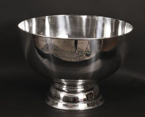 ANTIQUE ART DECO SILVER PLATED CHAMPAGNE COOLER MAPPIN WEBB 20TH C