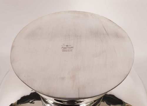 ANTIQUE ART DECO SILVER PLATED CHAMPAGNE COOLER MAPPIN WEBB 20TH C - ADDITIONAL PHOTO 7