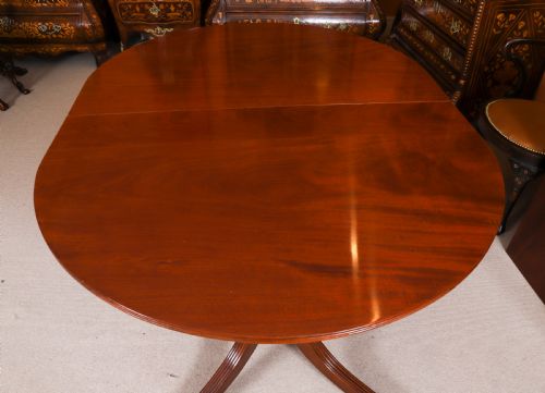 ANTIQUE 11FT GEORGE IV REGENCY TRIPLE PILLAR DINING TABLE C1830 19TH C - ADDITIONAL PHOTO 5