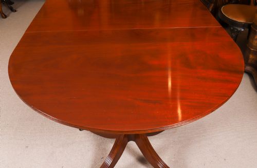 ANTIQUE 11FT GEORGE IV REGENCY TRIPLE PILLAR DINING TABLE C1830 19TH C - ADDITIONAL PHOTO 10