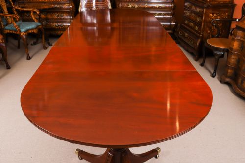 ANTIQUE 11FT GEORGE IV REGENCY TRIPLE PILLAR DINING TABLE C1830 19TH C - ADDITIONAL PHOTO 16