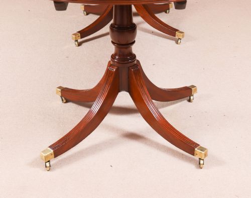 ANTIQUE 11FT GEORGE IV REGENCY TRIPLE PILLAR DINING TABLE C1830 19TH C - ADDITIONAL PHOTO 17