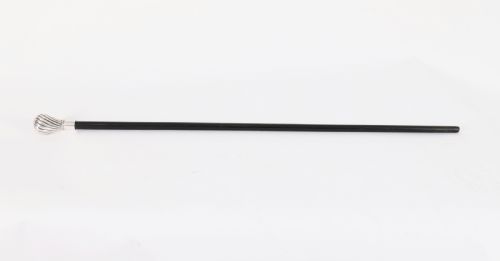 ANTIQUE FRENCH SILVERPLATED WALKING STICK CANE C1880 94CM 37INCHES