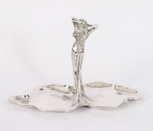 fig 2. Antique German WMF Silver Plated Sweets / Visiting Card / Key/ Tray Circa 1900