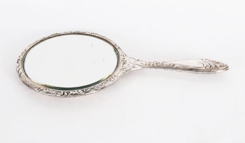 ANTIQUE STERLING SILVER CHERUBS HAND MIRROR S BLANCKENSEE SON BIRMINGHAM 1912 - ADDITIONAL PHOTO 7
