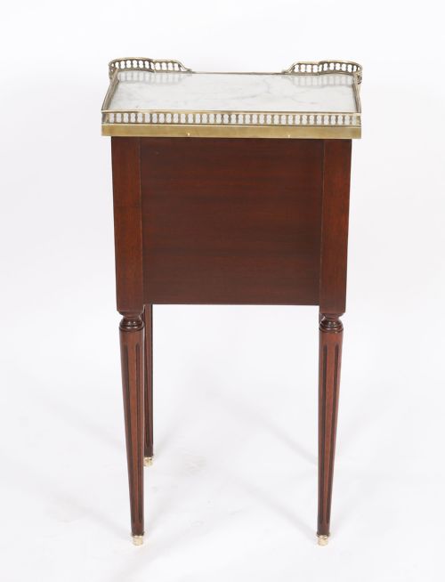 ANTIQUE PAIR FRENCH EMPIRE ORMOLU MOUNTED BEDSIDE CABINETS 19TH CENTURY - ADDITIONAL PHOTO 9