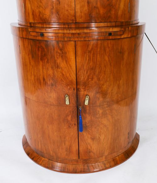 fig 8. Antique Art Deco Burr Walnut Cocktail Cabinet by Hille C1920