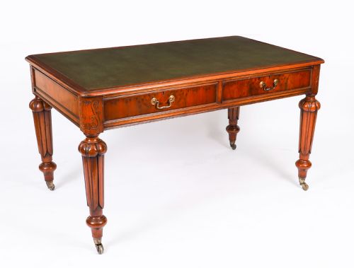 ANTIQUE VICTORIAN PARTNERS WRITING LIBRARY TABLE 19TH C