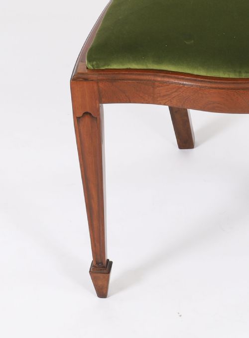 ANTIQUE SET 8 EDWARDIAN SHIELD BACK DINING CHAIRS CIRCA 1910 20TH C - ADDITIONAL PHOTO 7
