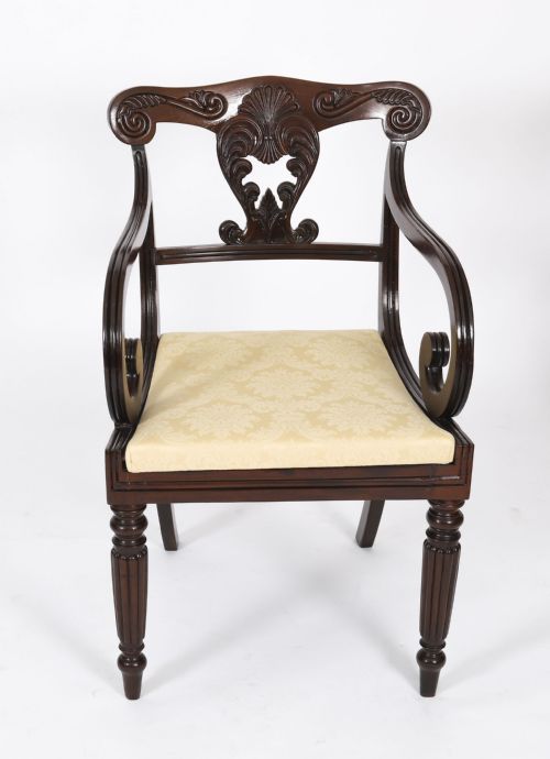 ANTIQUE SET 12 IRISH REGENCY BAR BACK DINING CHAIRS C1825 19TH C - ADDITIONAL PHOTO 9