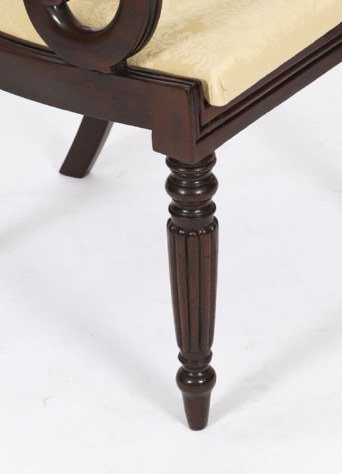 ANTIQUE SET 12 IRISH REGENCY BAR BACK DINING CHAIRS C1825 19TH C - ADDITIONAL PHOTO 13