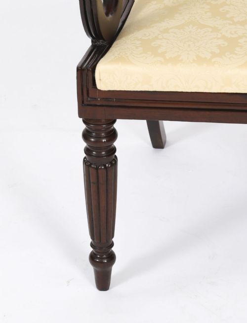 ANTIQUE SET 12 IRISH REGENCY BAR BACK DINING CHAIRS C1825 19TH C - ADDITIONAL PHOTO 14
