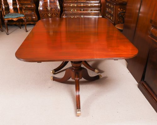 ANTIQUE 13FT REGENCY REVIVAL TRIPLE PILLAR DINING TABLE BY WHYTOCK REID C1900 - ADDITIONAL PHOTO 11