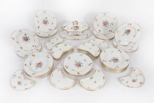 ANTIQUE COPELAND 60 PIECE SPODE DINNER SERVICE C1880 19TH C