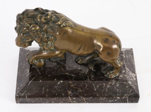 fig 5. Antique French Grand Tour Bronze Sculpture of The Medici Lion 19th C