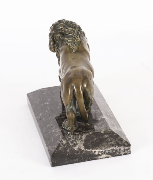 fig 6. Antique French Grand Tour Bronze Sculpture of The Medici Lion 19th C