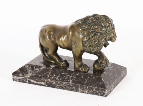 fig 7. Antique French Grand Tour Bronze Sculpture of The Medici Lion 19th C