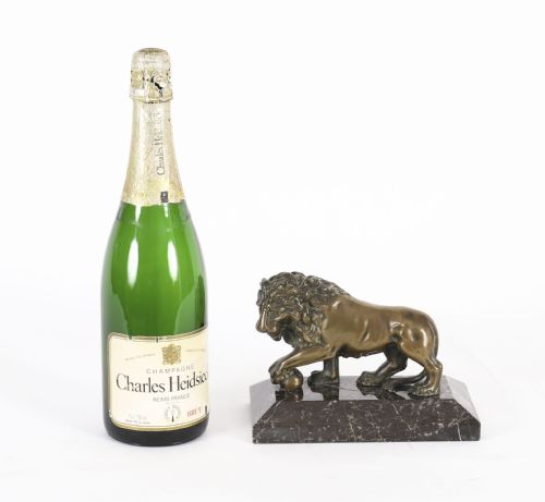fig 9. Antique French Grand Tour Bronze Sculpture of The Medici Lion 19th C