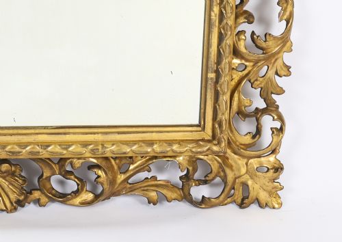 ANTIQUE ITALIAN GILTWOOD FLORENTINE MIRROR 19TH CENTURY 103 X 87CM - ADDITIONAL PHOTO 5