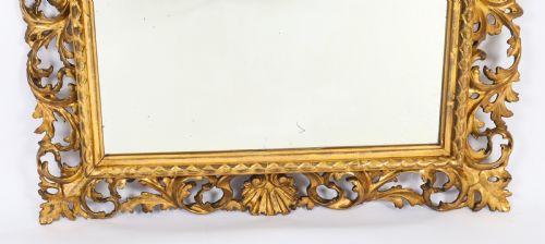 ANTIQUE ITALIAN GILTWOOD FLORENTINE MIRROR 19TH CENTURY 103 X 87CM - ADDITIONAL PHOTO 6