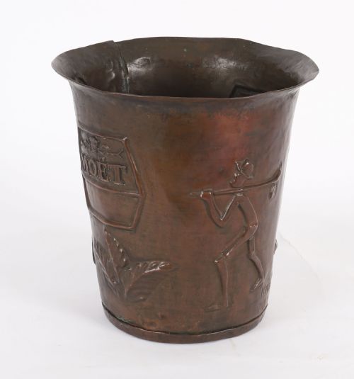 ANTIQUE FRENCH COPPER WINECHAMPAGNE COOLER EARLY 20TH CENTURY - ADDITIONAL PHOTO 3