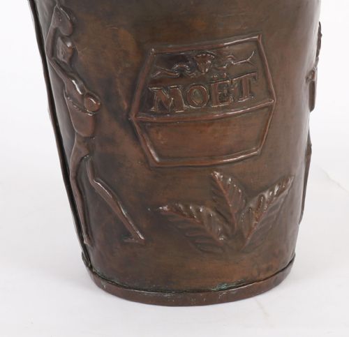 ANTIQUE FRENCH COPPER WINECHAMPAGNE COOLER EARLY 20TH CENTURY - ADDITIONAL PHOTO 6